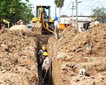 Terminan obra para desagües cloacales