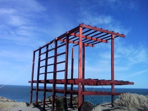 Avanza la construcción de miradores en el Área Natural Protegida Lobería-Punta Bermeja