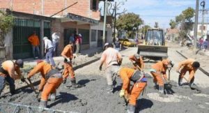 Pavimento en el Barrio Industria