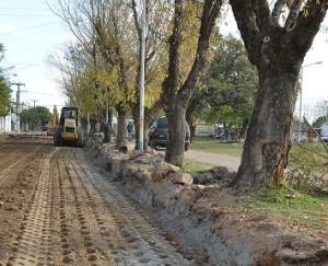 Buenos Aires Obras de pavimentación en Grand Bourg