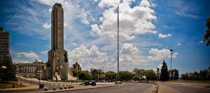 Obras de remodelación en el Monumento a la Bandera