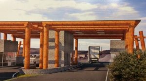 Construcción del nuevo portal de acceso de El Calafate