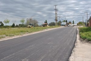 Patagones Obra de asfalto y desagües pluviales