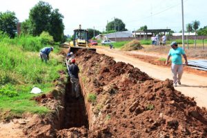 JCR S.A Comenzó las obras de desagües integrales de Bella Vista