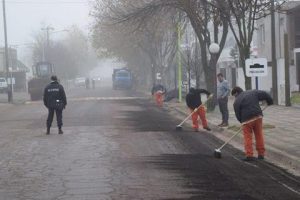 Edmacar S.A. inició la repavimentación de 20 cuadras en la ciudad de Pellegrini $7 Millones