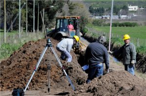 Usicom comenzó las obras de la red cloacal en Cerro Leones en Tandil $ 7 Millones