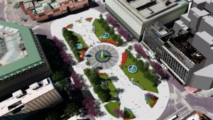 Ampliarán la superficie de Plaza de Mayo con la reducción de cuatro carriles