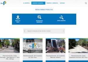 Pilar lanzó un portal de obras públicas abiertas y transparentes