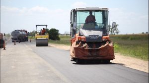 Rovial pavimenta la Ruta Provincial N° 69-s tramo Moisés Ville – Palacios