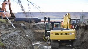 Cuenca Sarmiento Rio Gallegos colocan 8000 metros de Tuberías KRAH