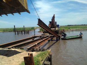 Se reconstruira el puente en el río Los Médanos La Rioja