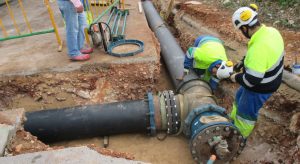 Rio Gallegos construcción de red de agua potable en Barrio 250 viviendas