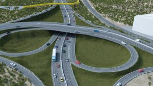 Acceso norte de Neuquén intersección Av. Raúl Alfonsín y Av. Dr. Ramón. $265 Millones