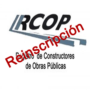 Reinscripción al Registro Nacional de Constructores de Obras Públicas