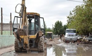 Obras cloacales en Caucete paradas