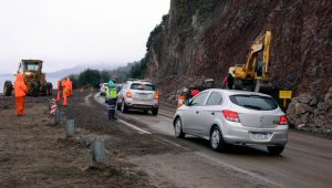 PARAMASSI efectuara reparaciones sobre el talud en la Ruta 40