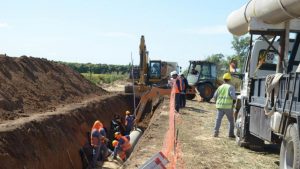 Llegaron los fondos y se retoman los trabajos en el acueducto Desvío Arijón