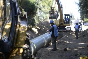 Ministro de Nación prometió apoyo para la obra del colector cloacal costanero de Bariloche