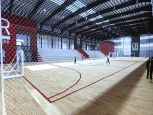 Comodoro: El gimnasio del Club Huracán va tomando forma