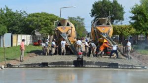 Pavimento en la zona de las 47 viviendas de barrio Evita – Villa Maria Cordoba