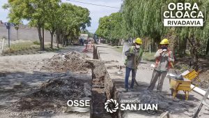 OSSE reactiva dos obras clave para el saneamiento de Rivadavia San Juan   $ 715 Millones