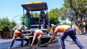 Vialidad Provincial avanza con la pavimentación en Caucete $220M