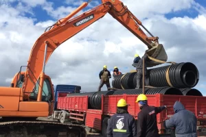 Nueva planta de pretratamiento de efluentes cloacales y emisario submarino en Río Grande