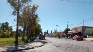 Completan obra de pavimento en calles de Ingeniero Huergo