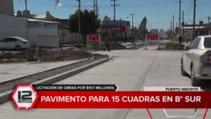 Licitaron para la pavimentación de 15 cuadras en la zona sur de Madyn $107M