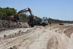 Trabajan «en los cimientos» de la Autovía RN 11, en tramo Rotonda de la Virgen del Carmen hasta RN 81