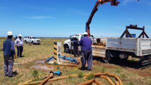 Construcción del sistema de agua potable para Pehuajó