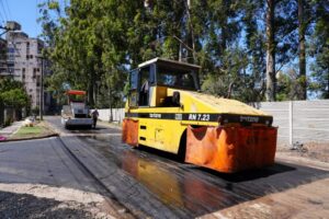 Reconquista – obra de pavimentación del Barrio 136 viviendas.