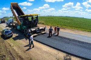 Continúan los trabajos de rehabilitación de la ruta provincial N°32