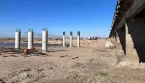 Avanza a paso firme la construcción del nuevo puente sobre el Río Salado