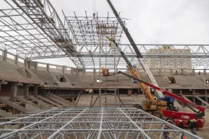 COMODORO Comenzó el techado en el Estadio Centenario de Comodoro