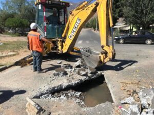 Cedió el muro colado en la construcción del subsuelo en Pocito, la causa del socavón en la Vélez Sársfield