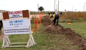 Necochea – Comenzaron las tareas de ampliación de gas en San Cayetano