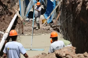 Obra de desagües pluviales de la cuenca Maipú.