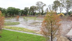 Reservorio de 123.000 m³ en Parque Sarmiento
