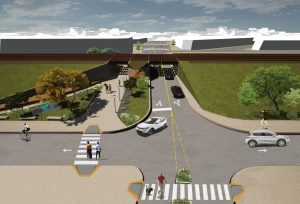 Comenzaron las obras del cruce peatonal en la avenida del Fomentista de Villa Pueyrredón