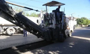 Repavimentación de calle en Neuquen