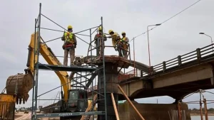 Avanza la construcción del nuevo puente entre Santa Fe y Santo Tomé: se completaron pilotes, columnas y avanzan las vigas